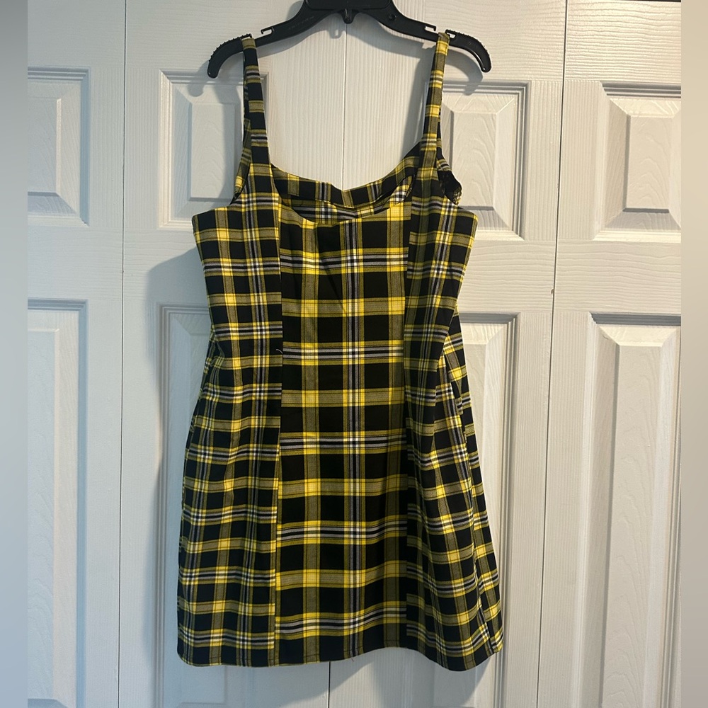 H&M Yellow/Black Plaid Dress - Picture 2 of 2